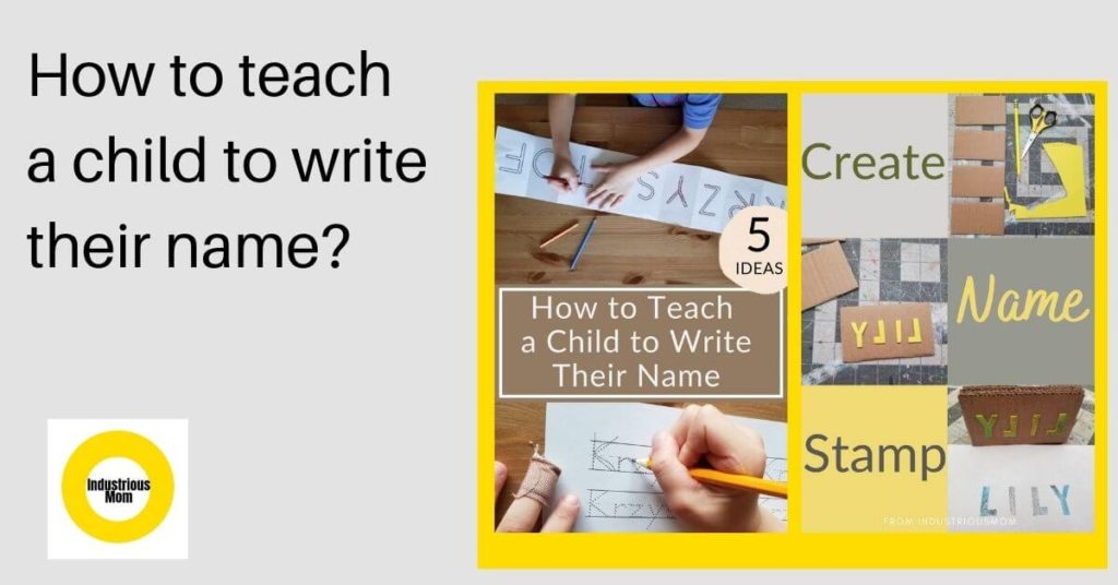 How to Teach a Child to Write Their Name
