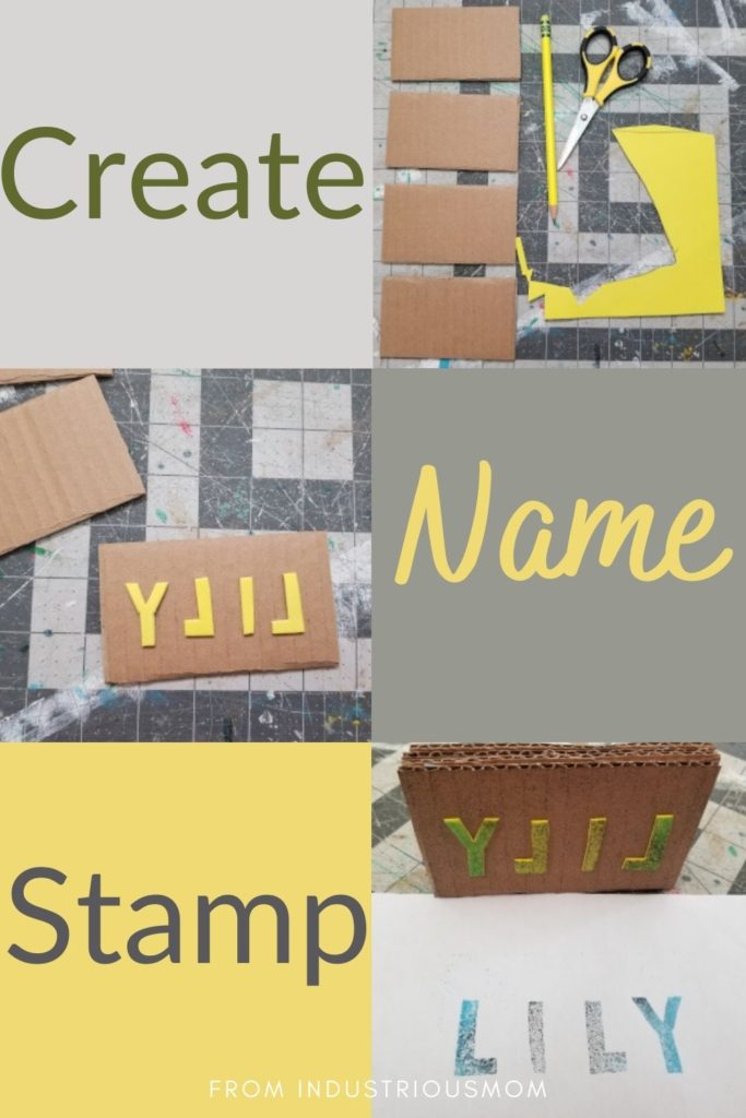 name tracing crafts preschool