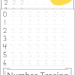 Trace number printable worksheets.