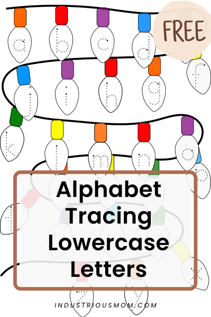 Free alphabet tracing lowercase letters for kids. This page is one of more than 20 free printable pages made as Christmas tracing Challenge. Click to download this page. I create printable worksheets for kids, follow me to see more of my content. Save this pin to return to it later.