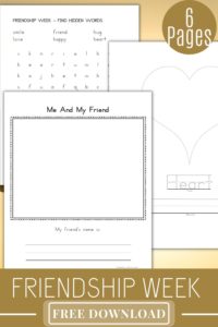 Free Friendship Worksheets For Kindergarten And 1st Grade