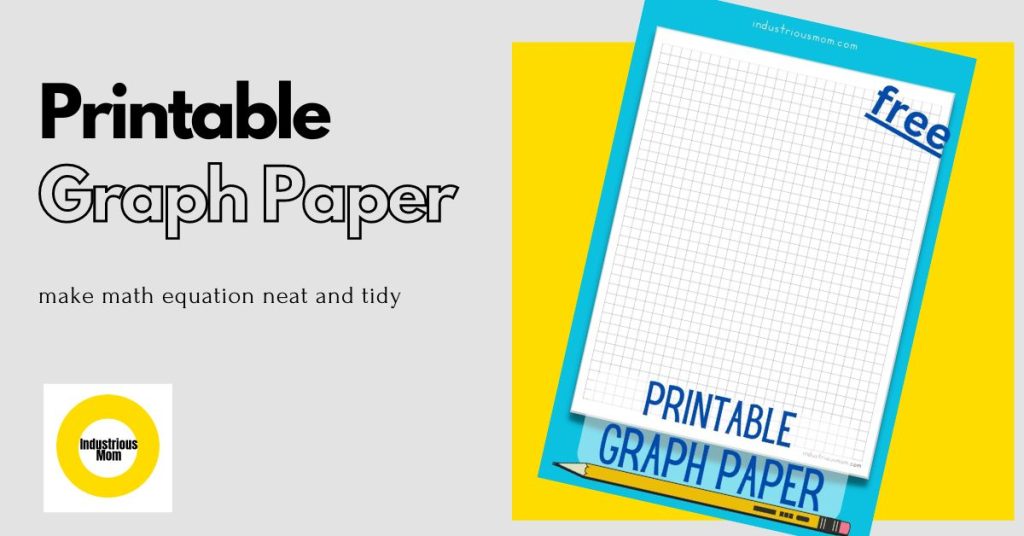 free printable graph paper to make math equation neat and tidy